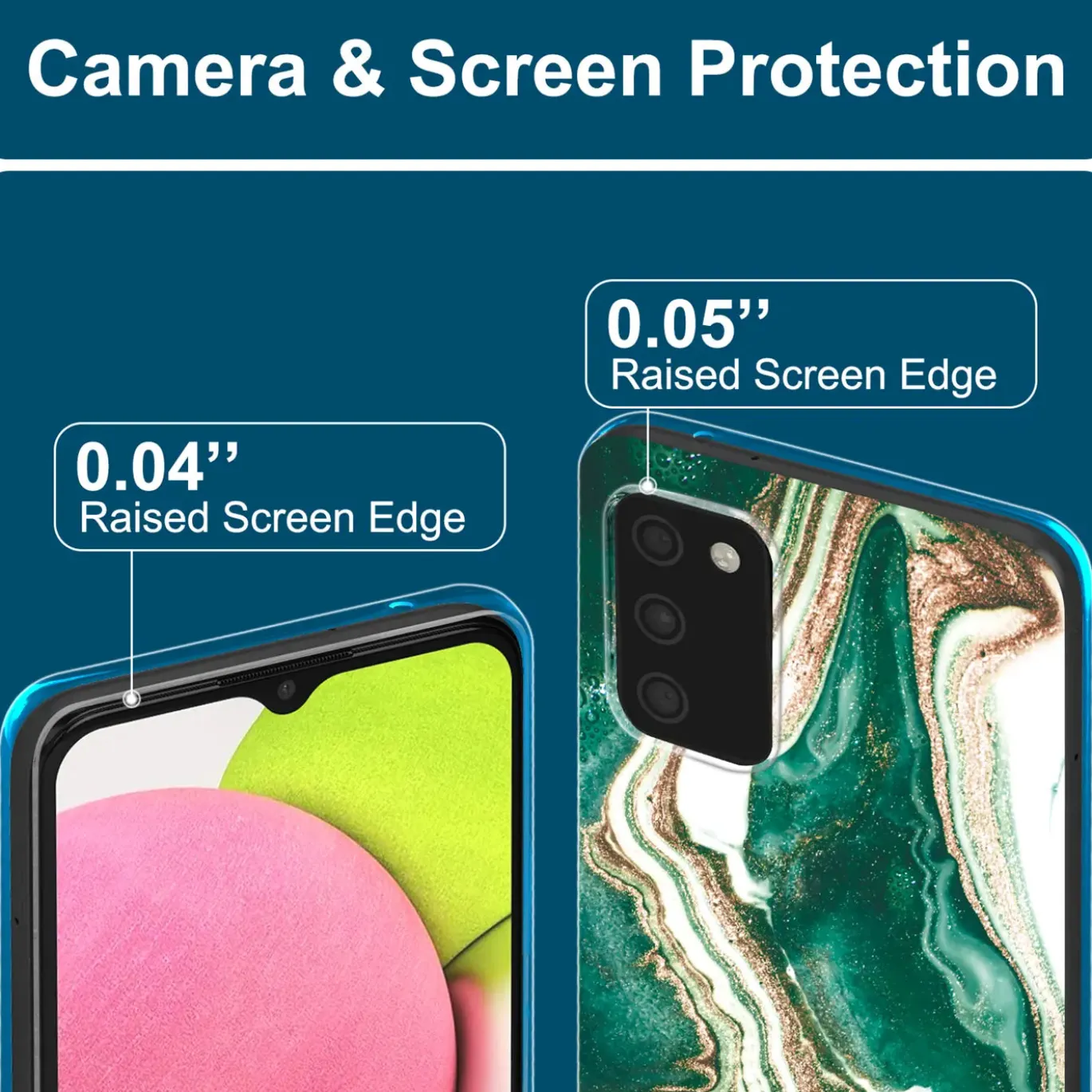 Samsung Galaxy A03s - Marmor & Sand Design Hülle