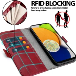 Samsung Galaxy A03s - Robuste Klapphülle mit RFID Block