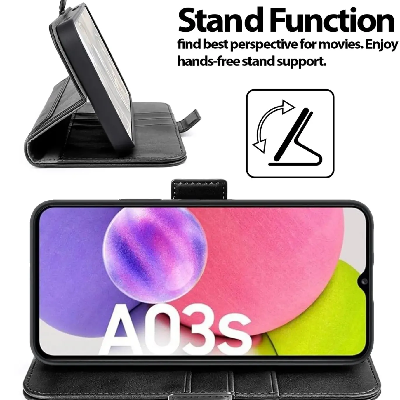 Samsung Galaxy A03s - Robuste Klapphülle mit RFID Block