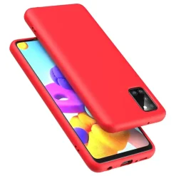Samsung Galaxy A03s - Silikon Case mit Mikrofaser-Innenseite