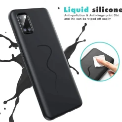 Samsung Galaxy A03s - Silikon Case mit Mikrofaser-Innenseite