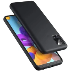 Samsung Galaxy A03s - Silikon Case mit Mikrofaser-Innenseite