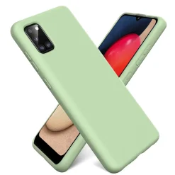 Samsung Galaxy A03s - Silikon Case mit Mikrofaser-Innenseite
