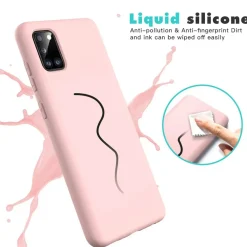Samsung Galaxy A03s - Silikon Case mit Mikrofaser-Innenseite