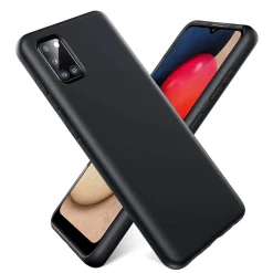 Samsung Galaxy A03s - Silikon Case mit Mikrofaser-Innenseite