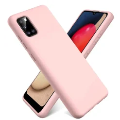 Samsung Galaxy A03s - Silikon Case mit Mikrofaser-Innenseite