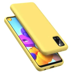 Samsung Galaxy A02S - Silikon Case mit Mikrofaser-Innenseite