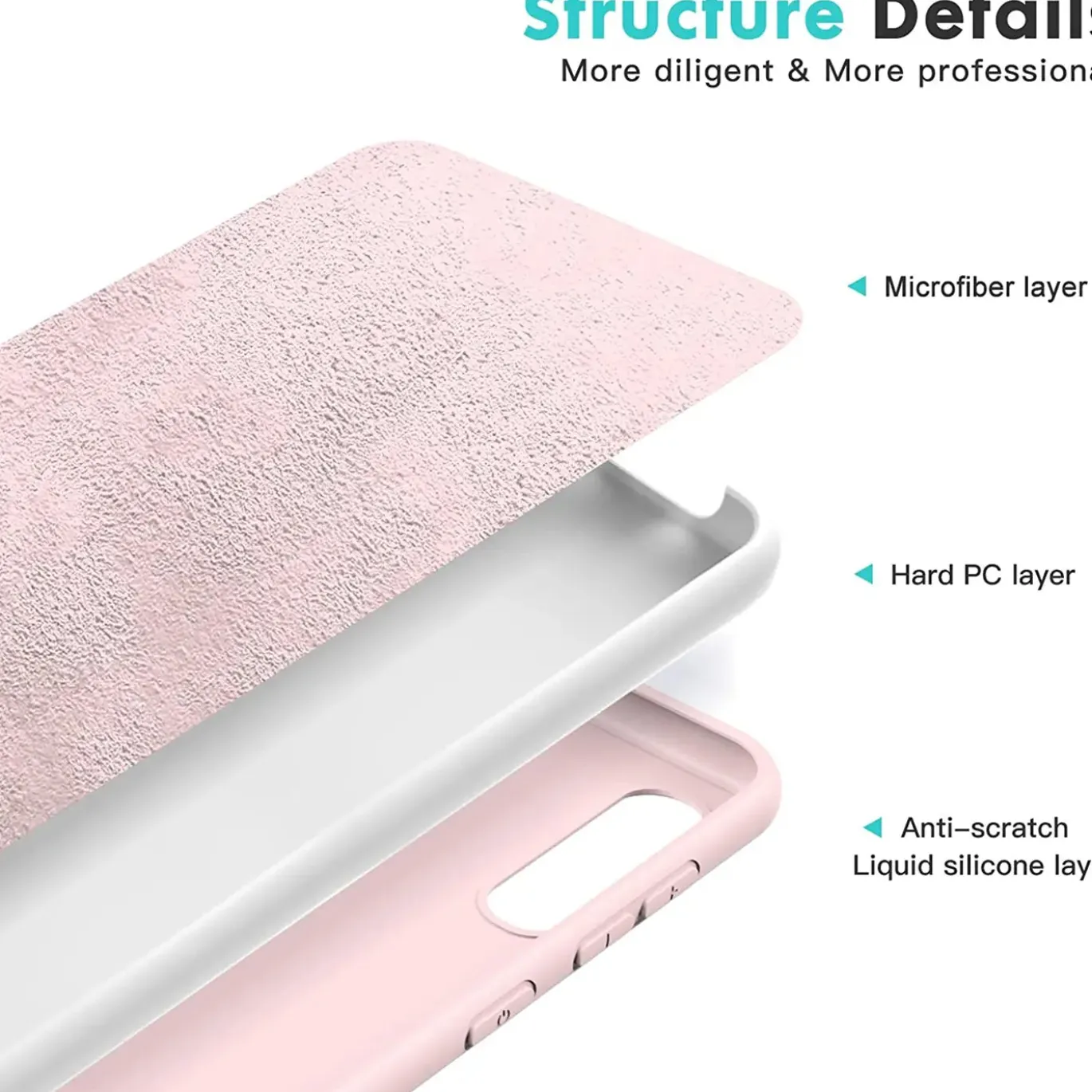 Samsung Galaxy A02S - Silikon Case mit Mikrofaser-Innenseite