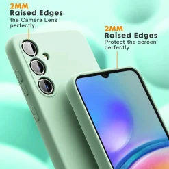 Samsung Galaxy A05s - Silikon Case mit Mikrofaser-Innenseite