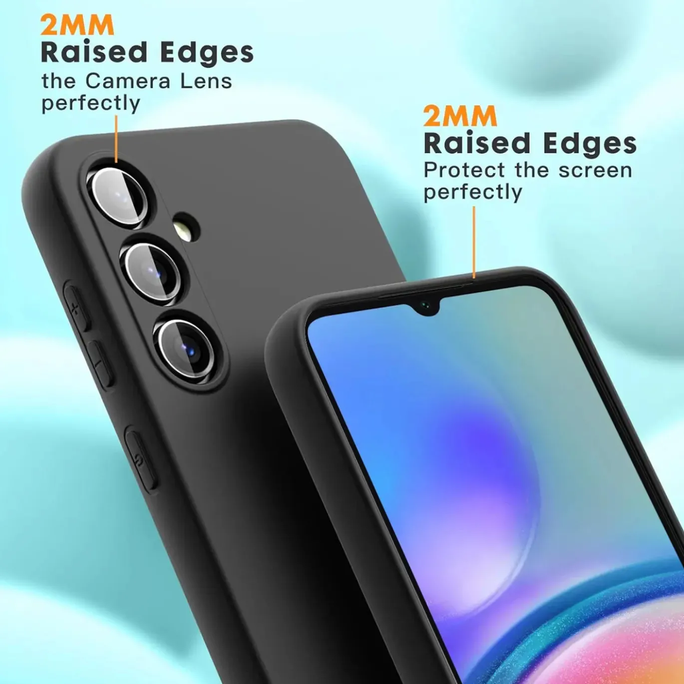 Samsung Galaxy A05s - Silikon Case mit Mikrofaser-Innenseite