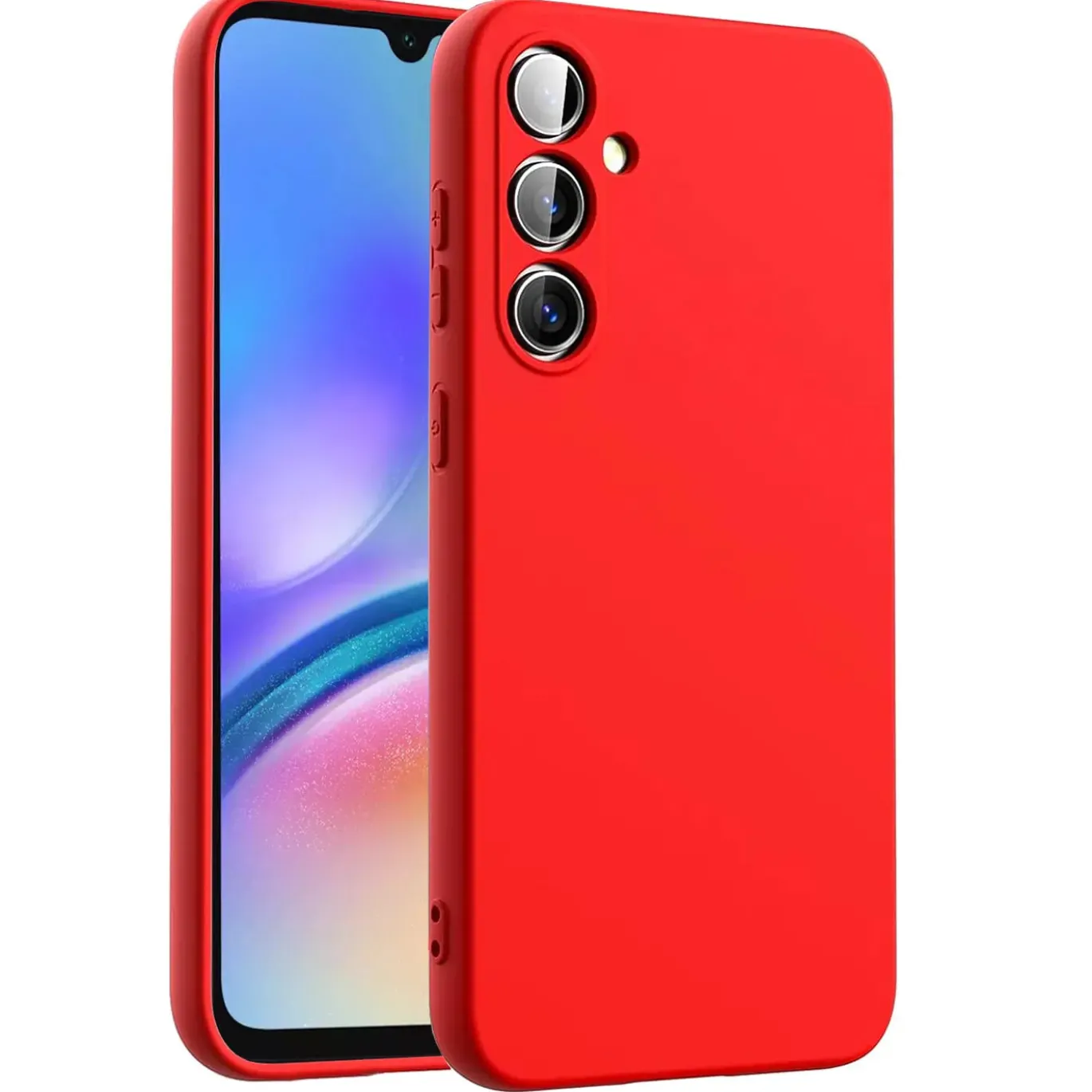 Samsung Galaxy A05s - Silikon Case mit Mikrofaser-Innenseite