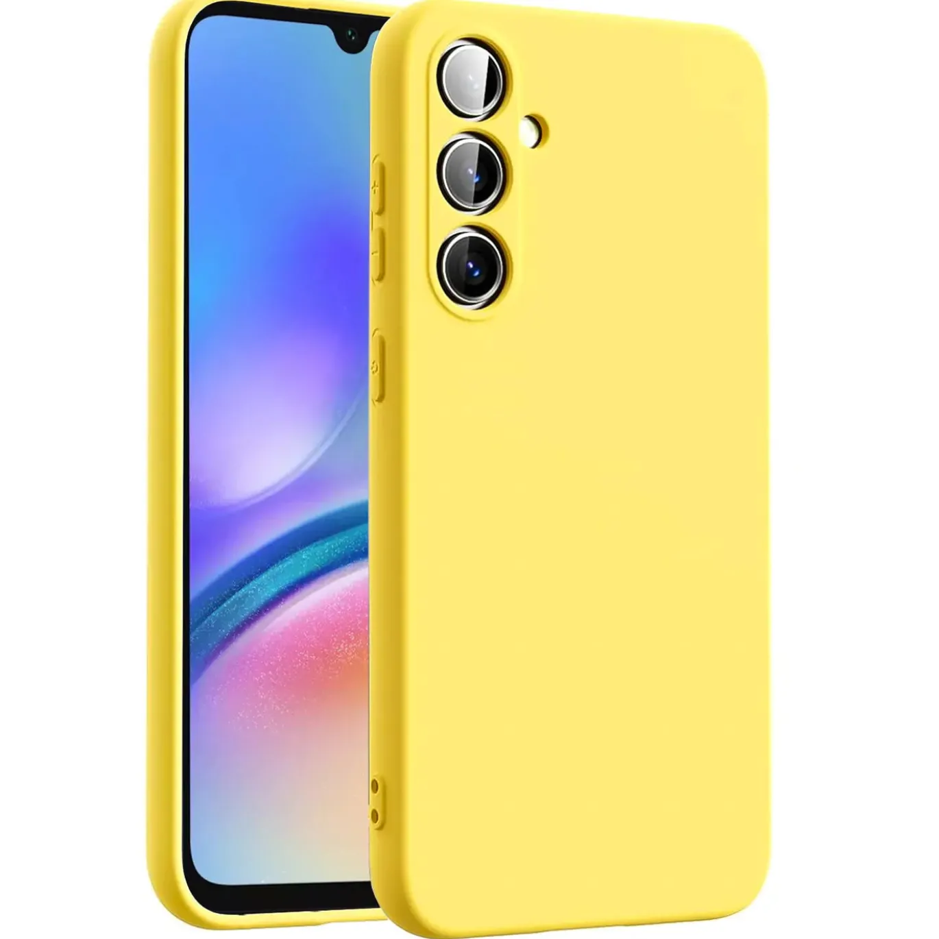 Samsung Galaxy A05s - Silikon Case mit Mikrofaser-Innenseite