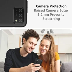Samsung Galaxy A02S - Slim Silikon Backcover Schwarz