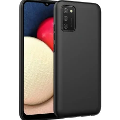 Samsung Galaxy A02S - Slim Silikon Backcover Schwarz