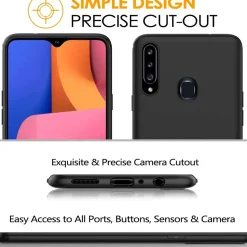 Samsung Galaxy A20s - Slim Silikon Backcover Schwarz