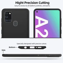 Samsung Galaxy A21s - Slim Silikon Backcover Schwarz