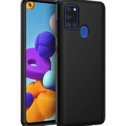 Samsung Galaxy A21s - Slim Silikon Backcover Schwarz