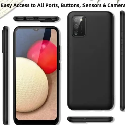 Samsung Galaxy A03s - Slim Silikon Backcover Schwarz