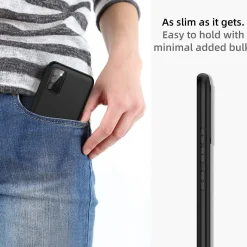 Samsung Galaxy A03s - Slim Silikon Backcover Schwarz