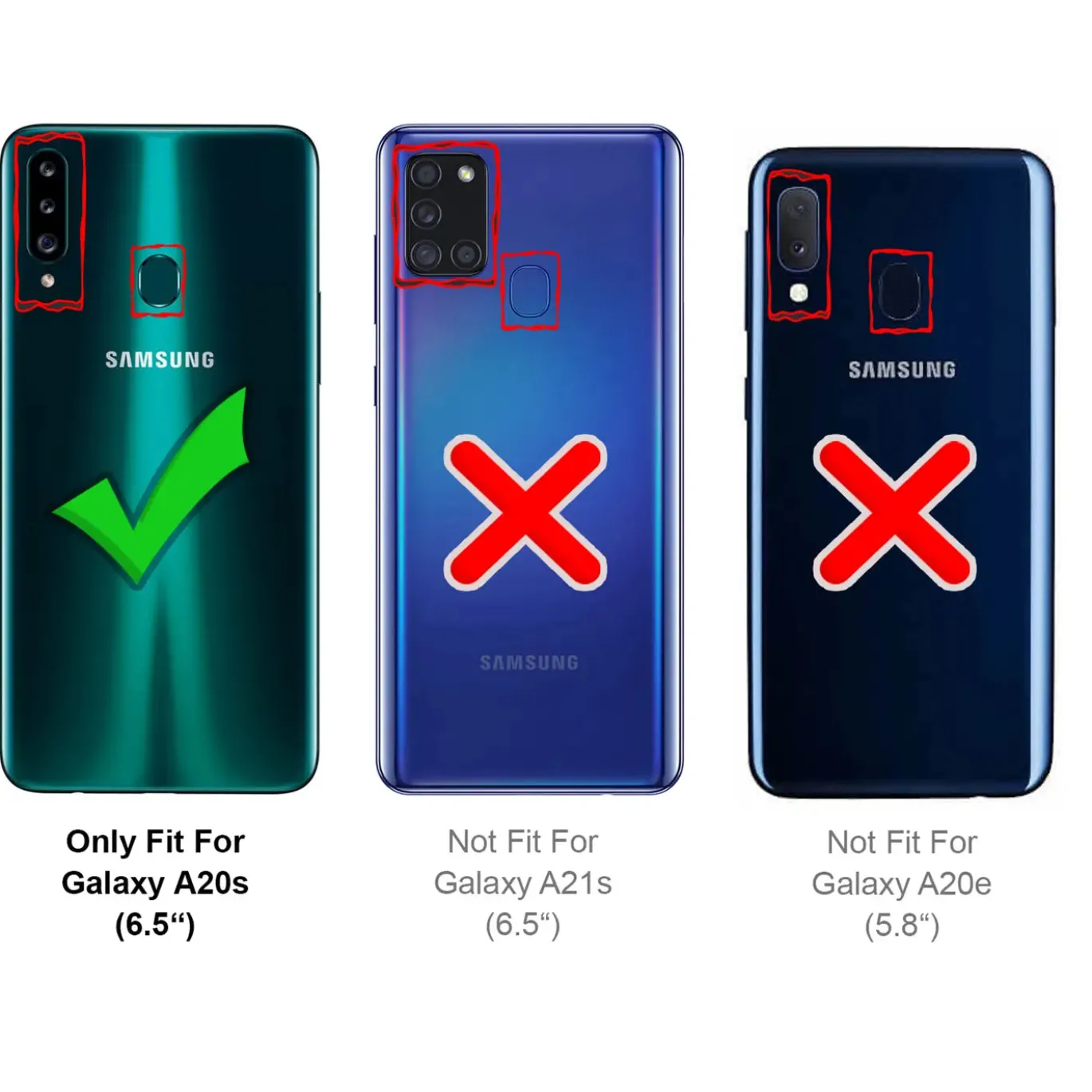 Samsung Galaxy A20s - Stoßfestes Clear Case