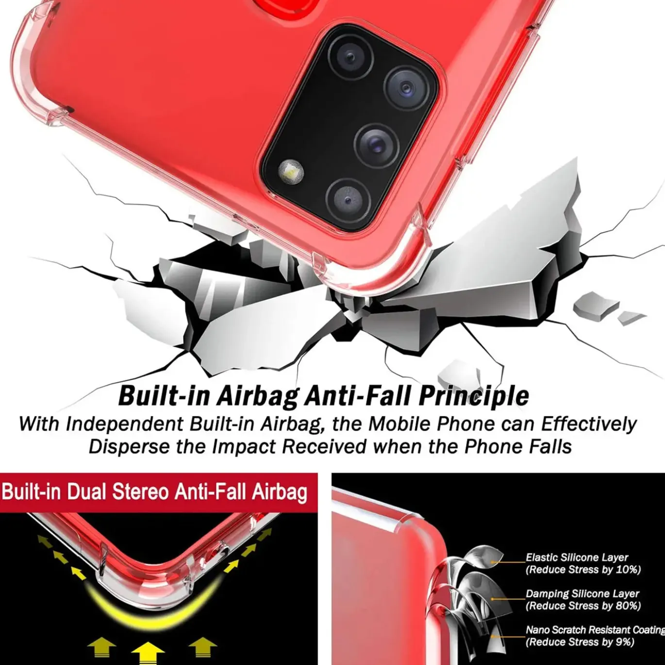 Samsung Galaxy A21s - Stoßfestes Clear Case