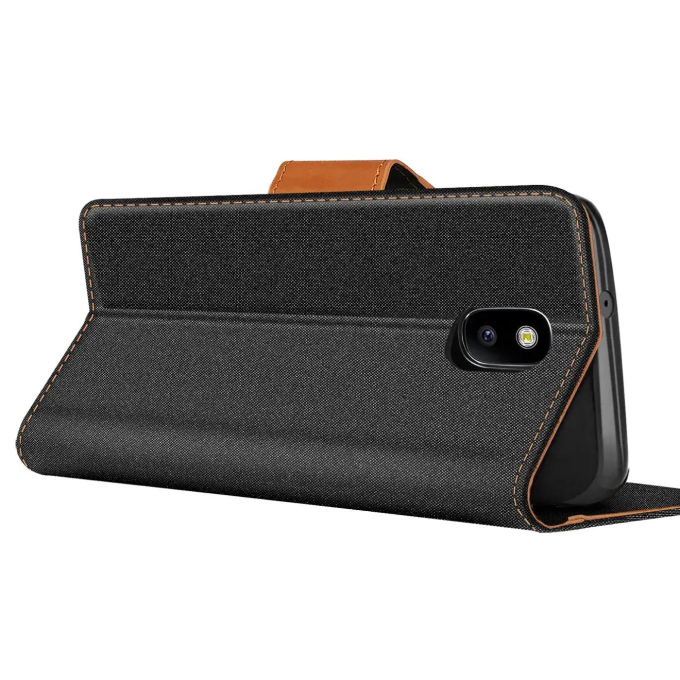 Samsung Galaxy J5 2017 - Jeanslook Klapphülle mit Kartenfach