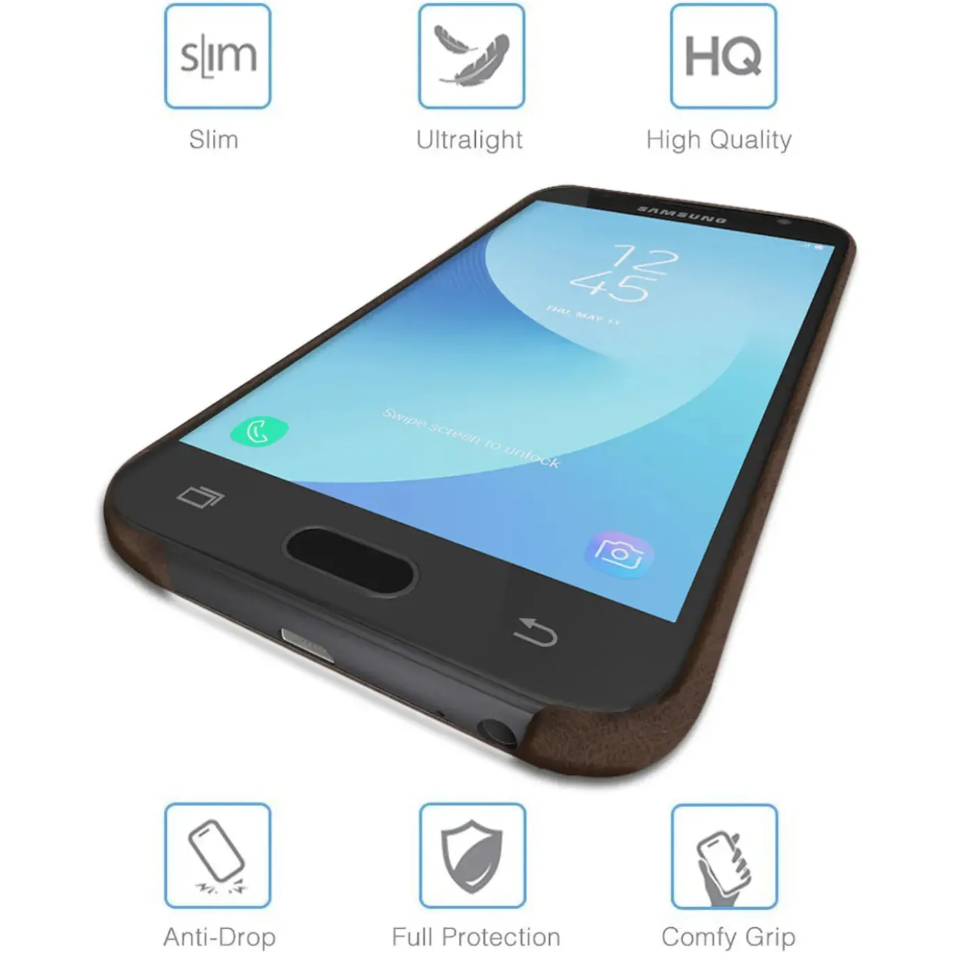 Samsung Galaxy J3 2017 - PU Hartschale Handyhülle