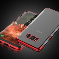 Samsung Galaxy J7 2017 - Transparente Hülle mit Akzenten