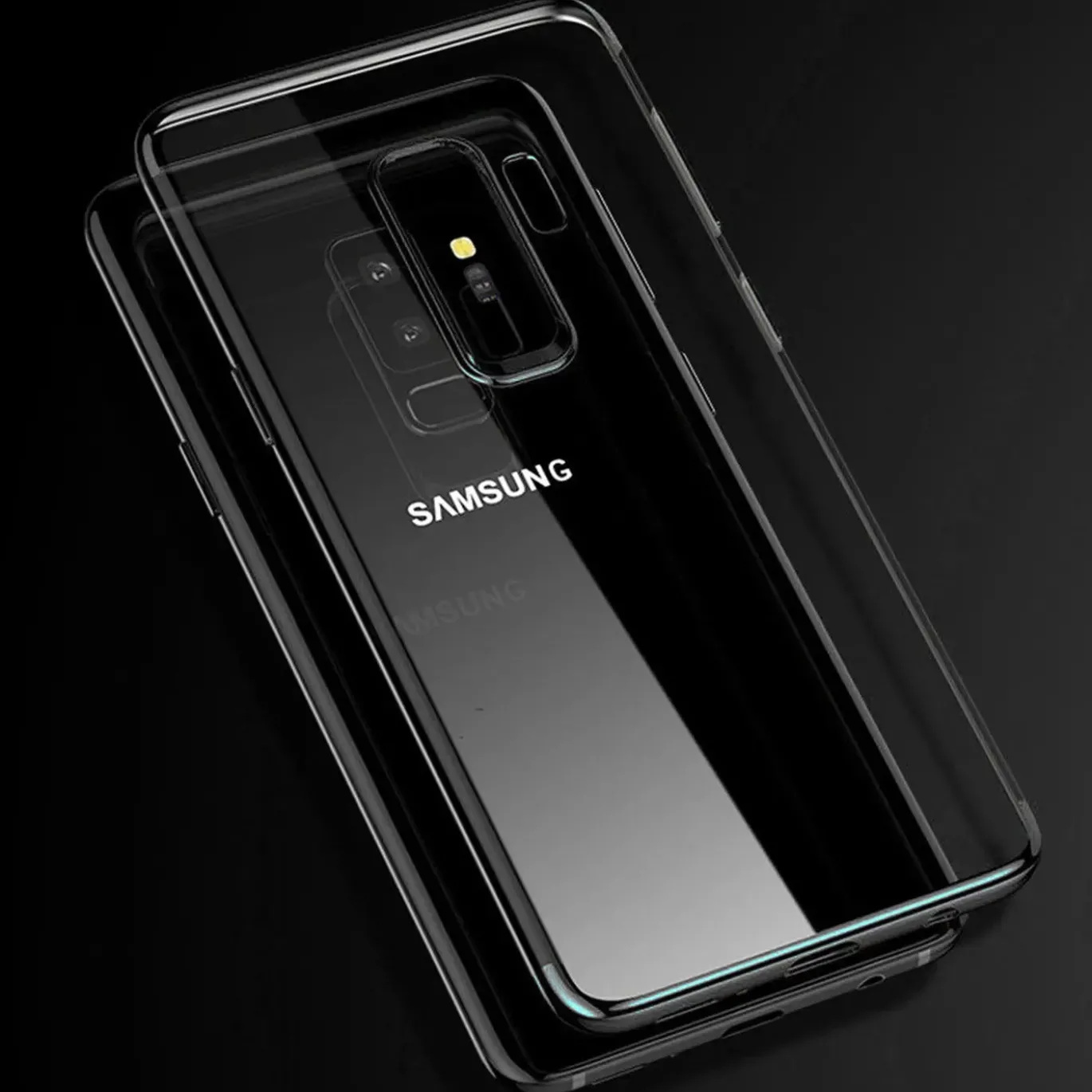 Samsung Galaxy J3 2017 - Transparente Hülle mit Akzenten