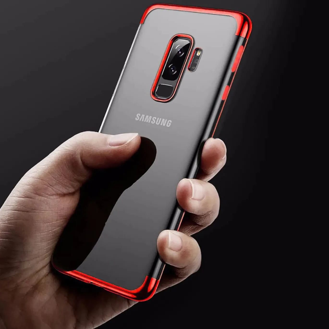 Samsung Galaxy J3 2017 - Transparente Hülle mit Akzenten