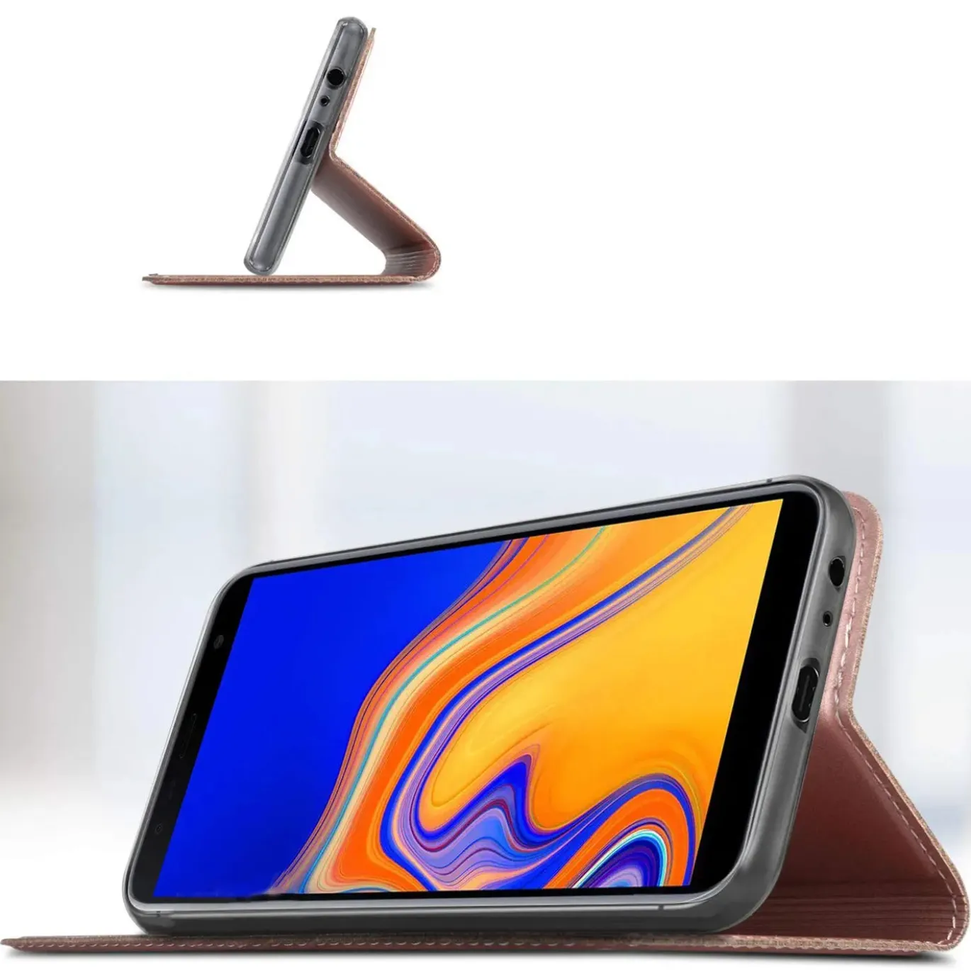 Samsung Galaxy J6 Plus - Booklet Case mit Magnetverschluss