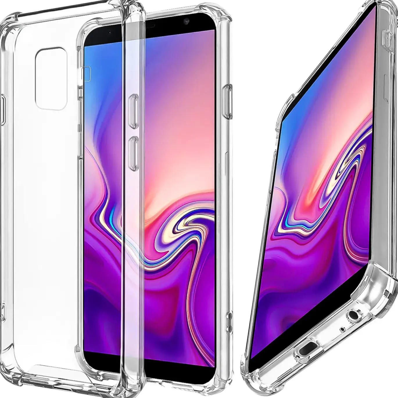 Samsung Galaxy J6 Plus - Stoßfestes Clear Case