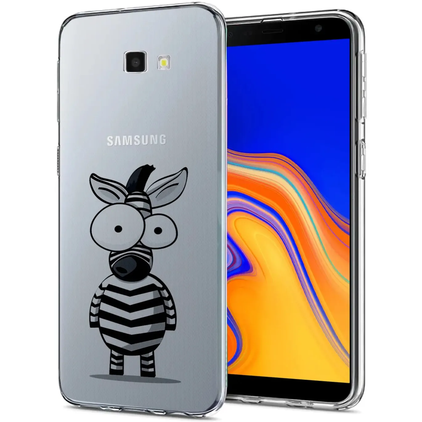 Samsung Galaxy J4 Plus - TPU Case mit Motivdruck