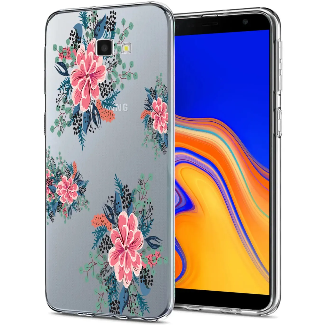 Samsung Galaxy J4 Plus - TPU Case mit Motivdruck