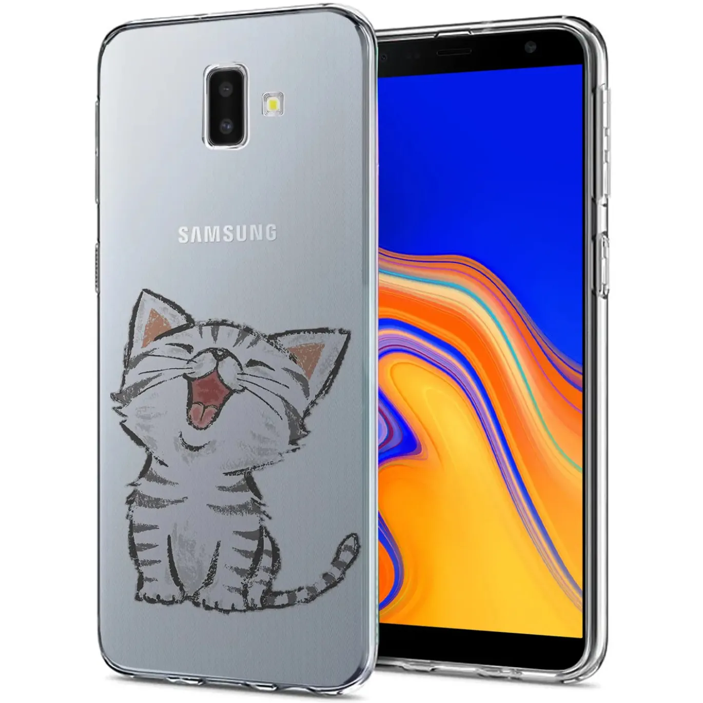Samsung Galaxy J6 Plus - TPU Case mit Motivdruck