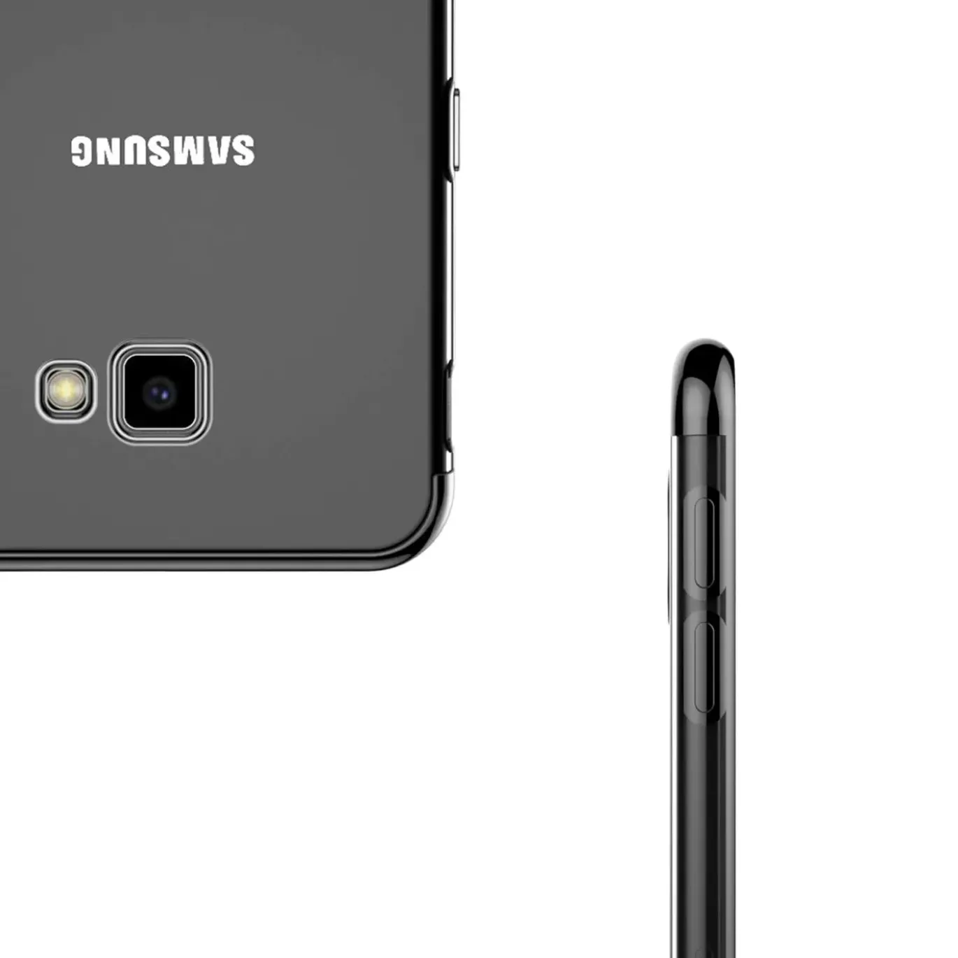 Samsung Galaxy J4 Plus - Transparente Hülle mit Akzenten