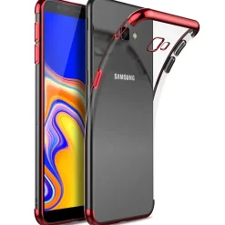 Samsung Galaxy J4 Plus - Transparente Hülle mit Akzenten