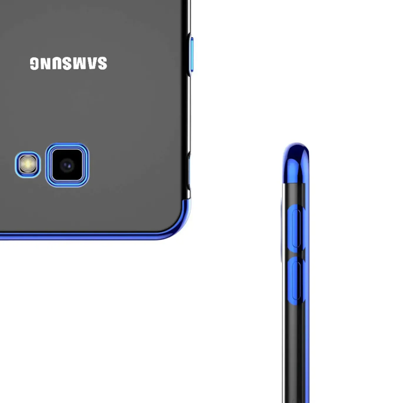 Samsung Galaxy J4 Plus - Transparente Hülle mit Akzenten