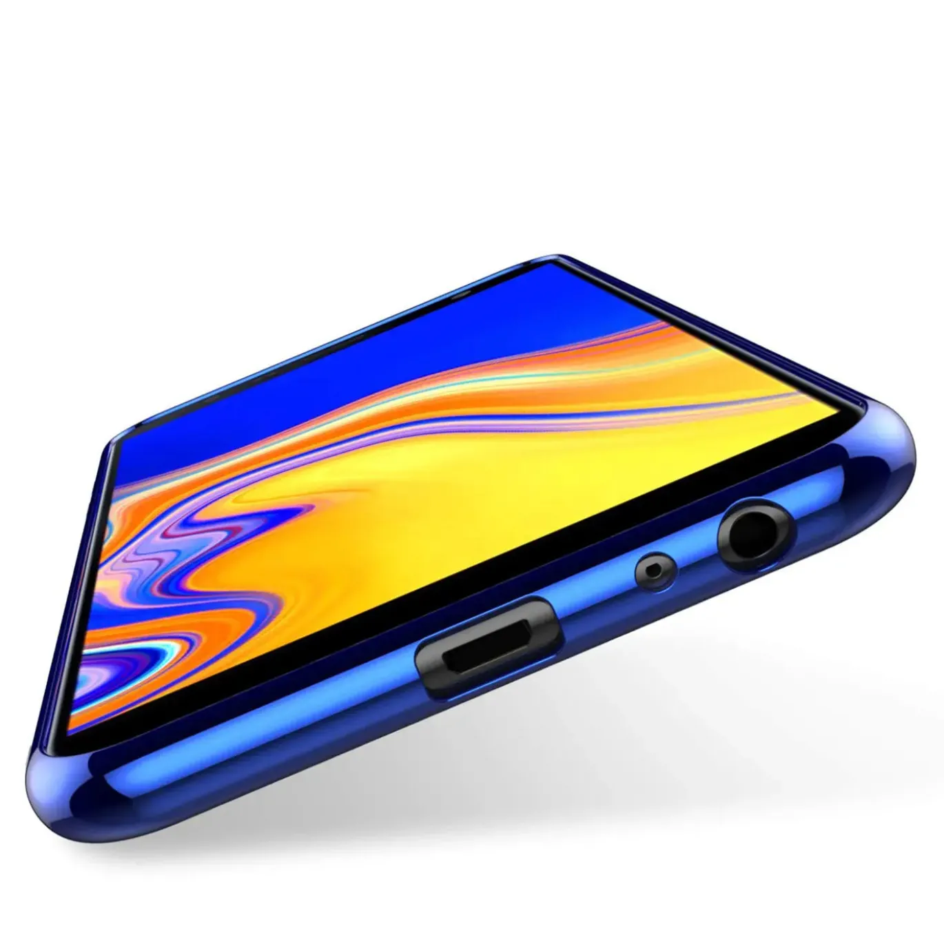 Samsung Galaxy J4 Plus - Transparente Hülle mit Akzenten