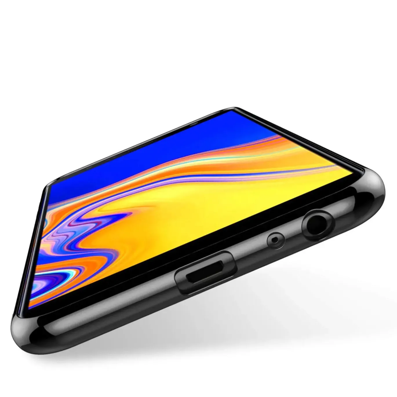 Samsung Galaxy J4 Plus - Transparente Hülle mit Akzenten