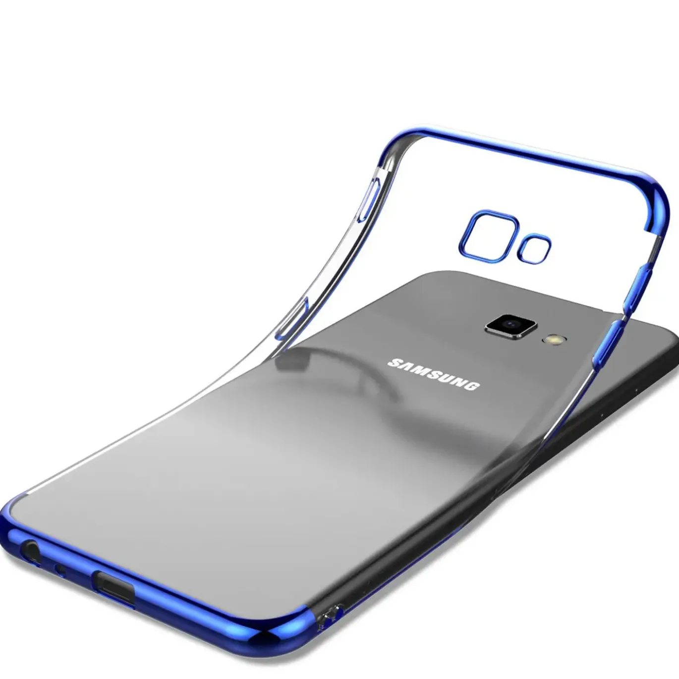 Samsung Galaxy J4 Plus - Transparente Hülle mit Akzenten
