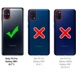 Samsung Galaxy M51 - Booklet Case mit Magnetverschluss