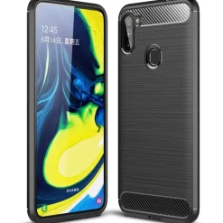 Samsung Galaxy M11 - Carbon Case Hülle, stoßfest