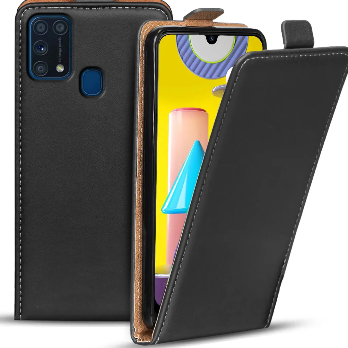 Samsung Galaxy M31 - Flip Hülle, horizontal klappbar