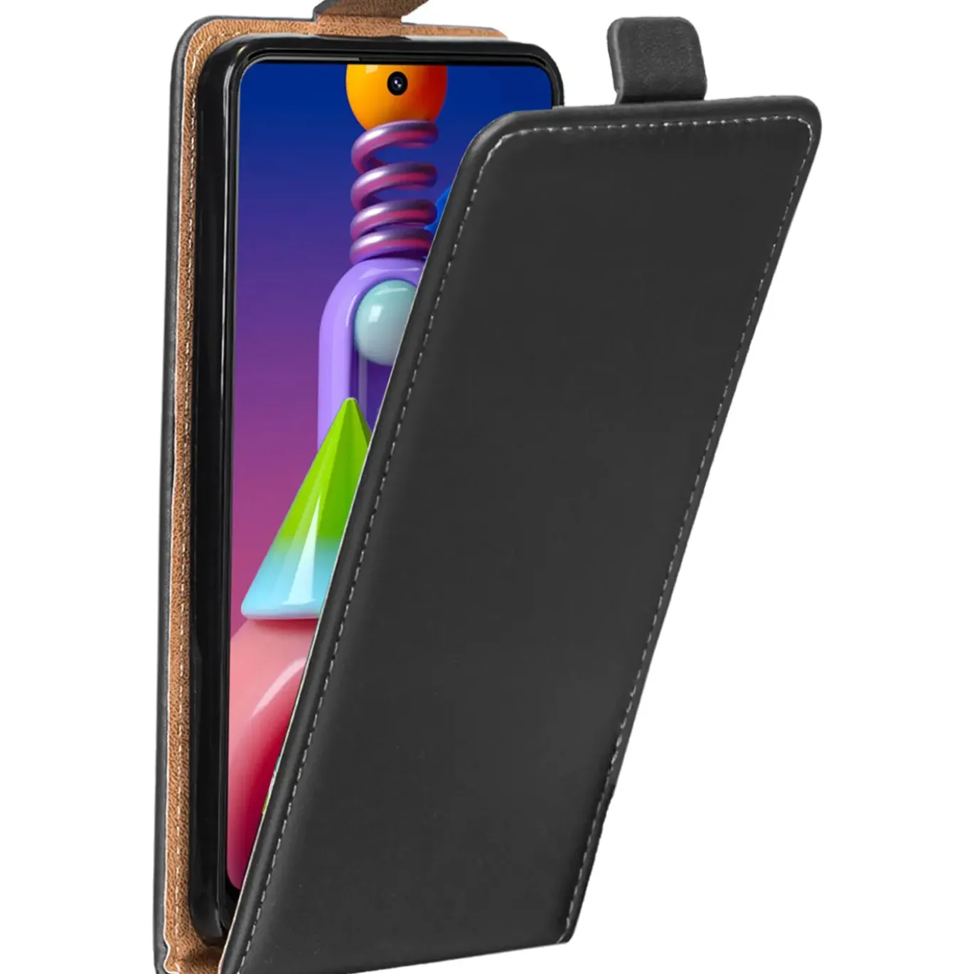 Samsung Galaxy M51 - Flip Hülle, horizontal klappbar