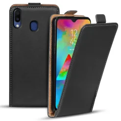 Samsung Galaxy M20 - Flip Hülle, horizontal klappbar