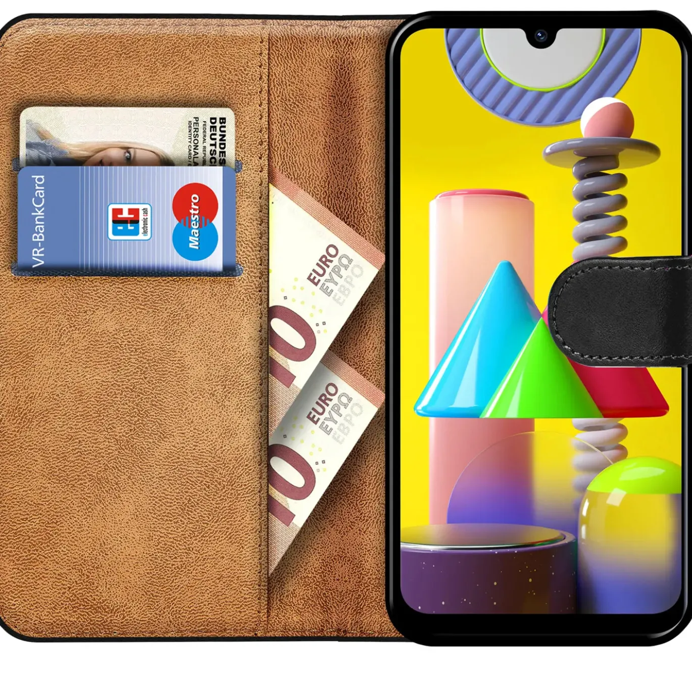 Samsung Galaxy M31 - Klapphülle mit Kartenfächern