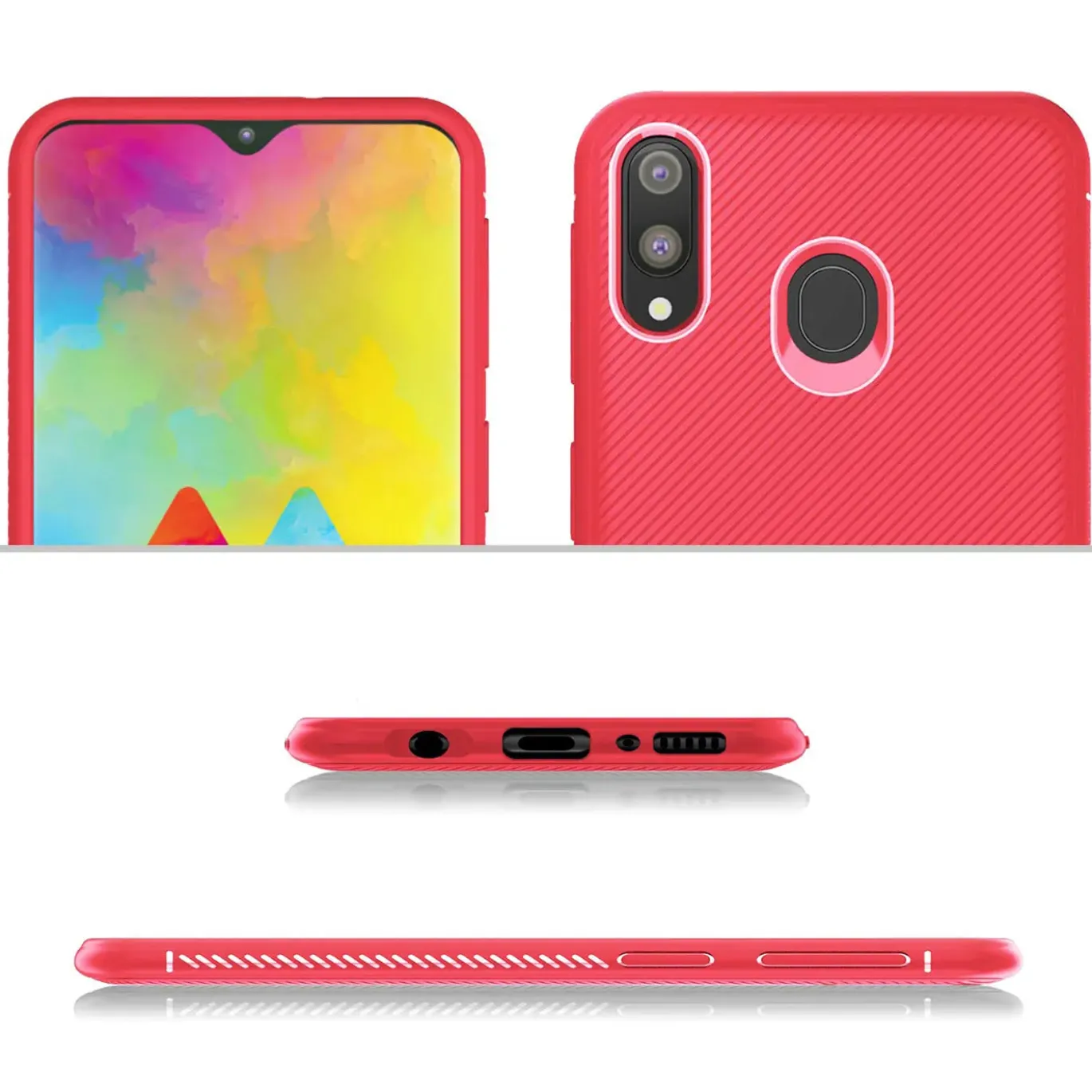 Samsung Galaxy M20 - Schlichte Handyhülle Schutz - Schlankes Design