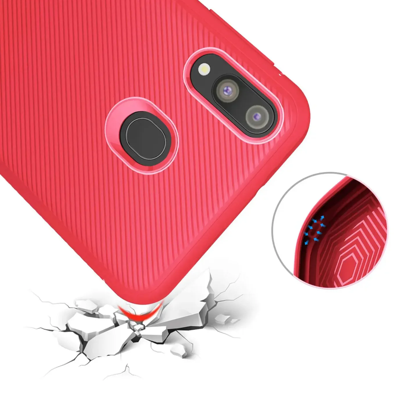 Samsung Galaxy M20 - Schlichte Handyhülle Schutz - Schlankes Design