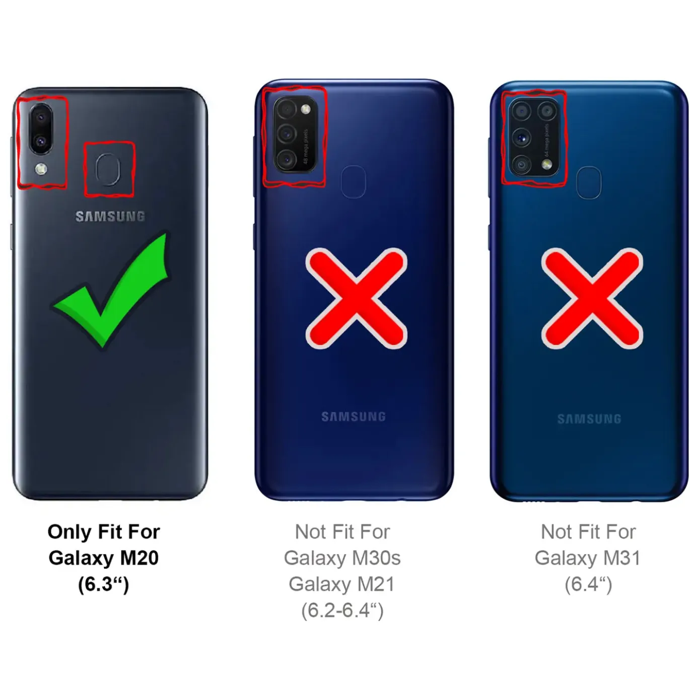 Samsung Galaxy M20 - Schlichte Handyhülle Schutz - Schlankes Design